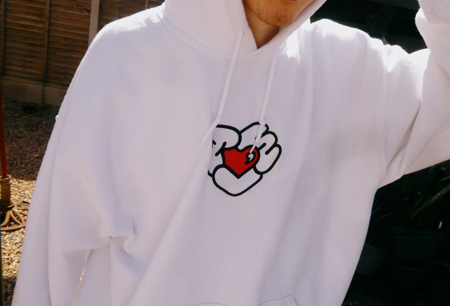 Ahmed, With Hoodie. - White