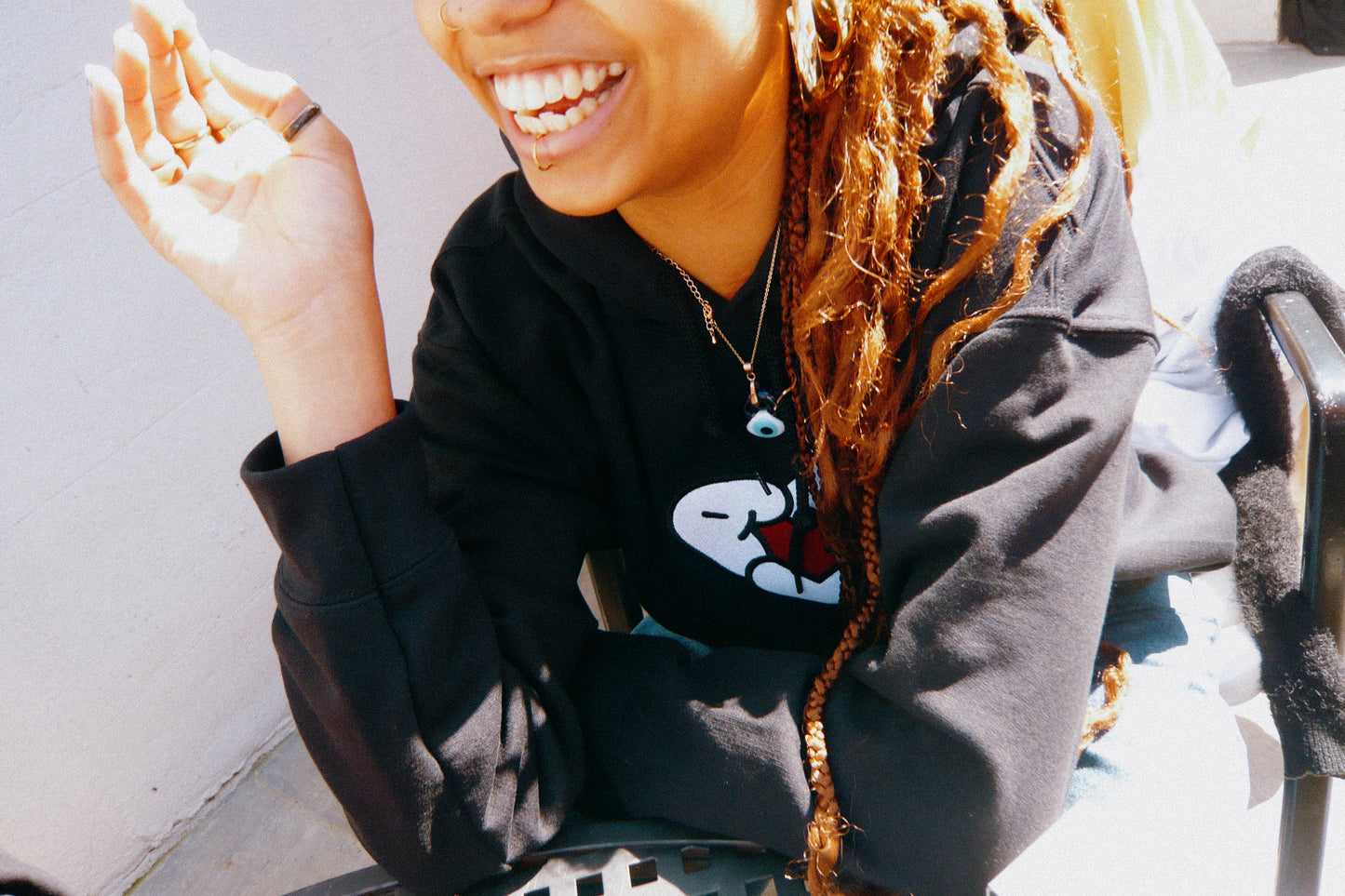 Ahmed, With Hoodie. - Black