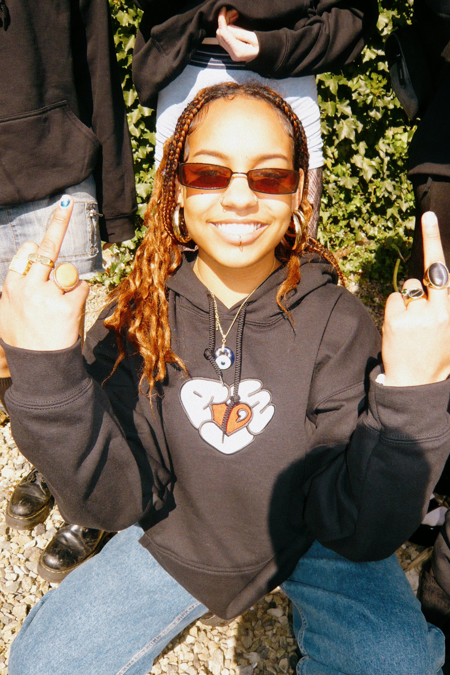 Ahmed, With Hoodie. - Black