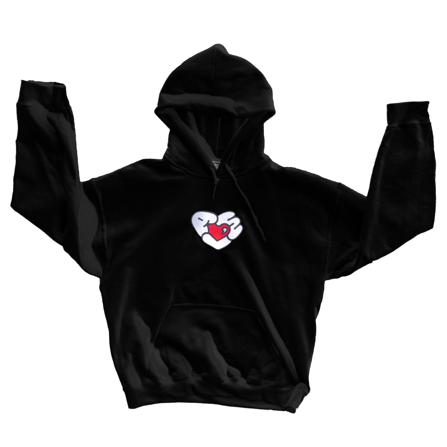 Ahmed, With Hoodie. - Black
