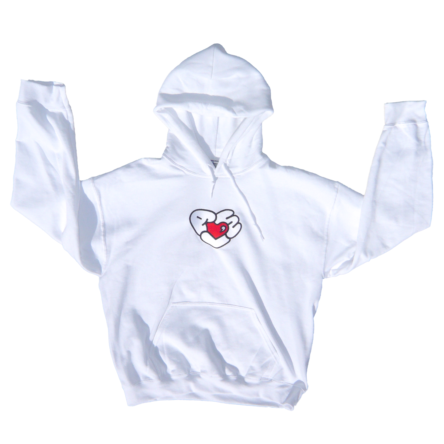 Ahmed, With Hoodie. - White